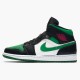 Nike Air Jordan 1 Mid Pine Green Sort/Gym Rød-Hvid-Pine Grøn 554724 067