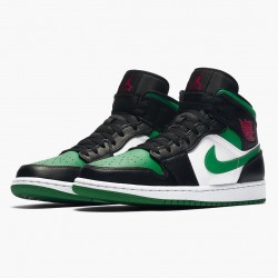 Nike Air Jordan 1 Mid "Pine Green" Sort/Gym Rød-Hvid-Pine Grøn 554724 067