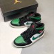 Nike Air Jordan 1 Mid Pine Green Sort/Gym Rød-Hvid-Pine Grøn 554724 067