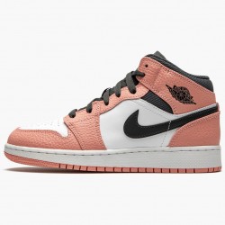 Nike Air Jordan 1 Mid "Pink Quartz" Lyserød Quartz/DK Smoke Grå 555112 603