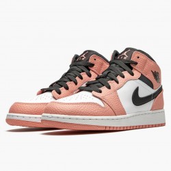 Nike Air Jordan 1 Mid "Pink Quartz" Lyserød Quartz/DK Smoke Grå 555112 603