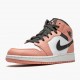 Nike Air Jordan 1 Mid Pink Quartz Lyserød Quartz/DK Smoke Grå 555112 603