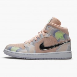 Nike Air Jordan 1 Mid SE "P(Her)spectate" Washed Coral/Chrome CW6008 600 Dame/Herre