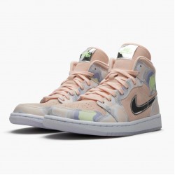 Nike Air Jordan 1 Mid SE "P(Her)spectate" Washed Coral/Chrome CW6008 600 Dame/Herre