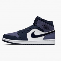 Nike Air Jordan 1 Mid "Sanded Purple" Obsidian/Sanded Lilla/Hvid 554724 445 Dame/Herre 