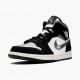 Nike Air Jordan 1 Mid Satin Grey Toe Sort/Anthracite-Sail 852542 011