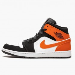 Nike Air Jordan 1 Mid "Shattered Backboard" Sort/Hvid-Starfish 554724 058