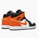 Nike Air Jordan 1 Mid Shattered Backboard Sort/Hvid-Starfish 554724 058