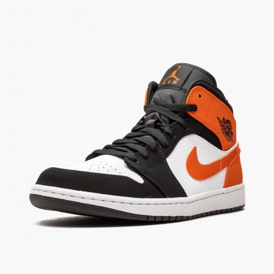 Nike Air Jordan 1 Mid Shattered Backboard Sort/Hvid-Starfish 554724 058