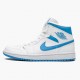 Nike Air Jordan 1 Mid UNC University Blå/Hvid BQ6472 114