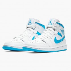 Nike Air Jordan 1 Mid "UNC" University Blå/Hvid BQ6472 114