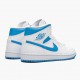 Nike Air Jordan 1 Mid UNC University Blå/Hvid BQ6472 114