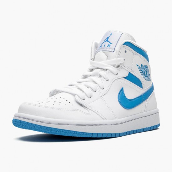 Nike Air Jordan 1 Mid UNC University Blå/Hvid BQ6472 114