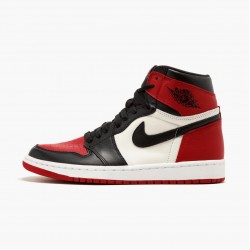 Nike Air Jordan 1 Retro High "Bred Toe" Rød/Sort/Hvid 555088 610 Dame/Herre