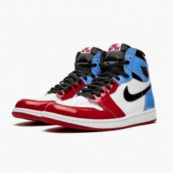 Nike Air Jordan 1 Retro High "Fearless" Hvid/University-Blå-Varsity CK5666 100 Dame/Herre