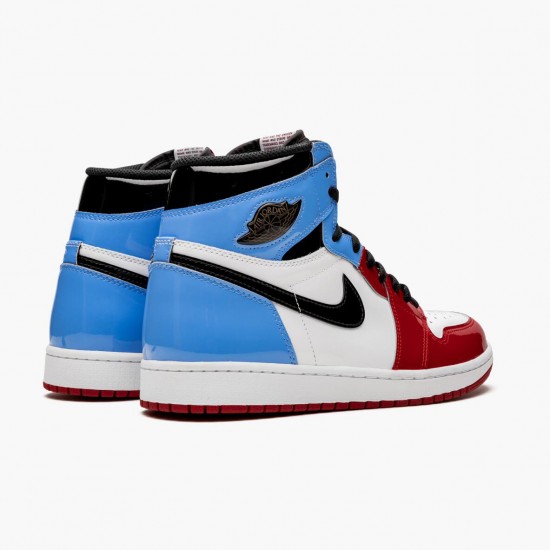 Nike Air Jordan 1 Retro High Fearless Hvid/University-Blå-Varsity CK5666 100 Dame/Herre