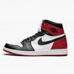 Nike Air Jordan 1 Retro High OG "Black Toe" Hvid/Sort-Varsity Rød 555088 125 Herre