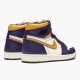 Nike Air Jordan 1 Retro High OG Defiant SB LA to Chicago Lilla/Sail-University Guld-Bl CD6578 507 Dame/Herre