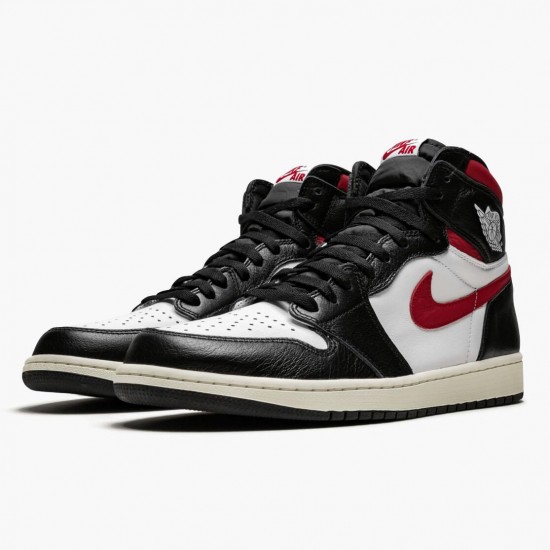 Nike Air Jordan 1 Retro High OG Gym Red Sort/Hvid-Gym Rød 555088 061