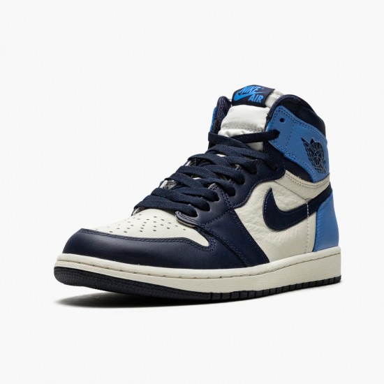 Nike Air Jordan 1 Retro High OG Obsidian/University Blue 555088 140