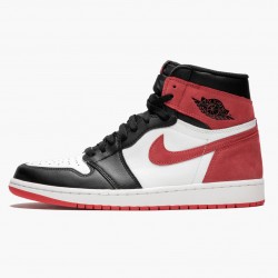 Nike Air Jordan 1 Retro High OG "Track Red" Summit Hvid/Track Rød-Sort 555088 112 Dame/Herre 