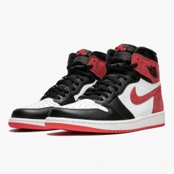 Nike Air Jordan 1 Retro High OG "Track Red" Summit Hvid/Track Rød-Sort 555088 112 Dame/Herre 