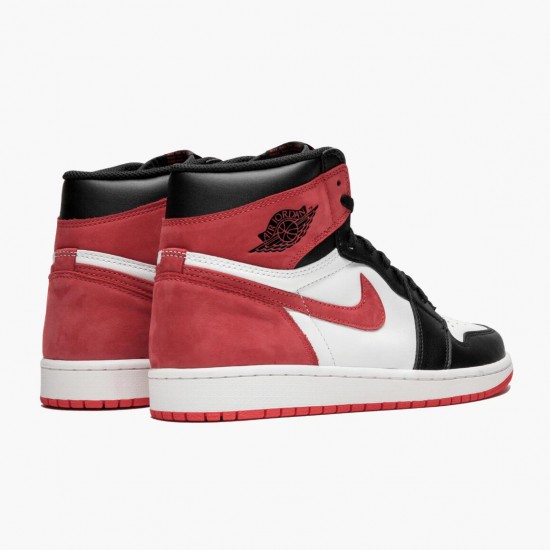 Nike Air Jordan 1 Retro High OG Track Red Summit Hvid/Track Rød-Sort 555088 112 Dame/Herre