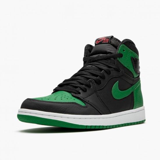 Nike Air Jordan 1 Retro High Pine Green Sort/Hvid-Pine Grøn/Gym Rød 555088 030