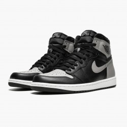 Nike Air Jordan 1 Retro High "Shadow" Sort/Medium-Grå Hvid 555088 013 Herre 