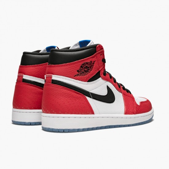 Nike Air Jordan 1 Retro High Spider-Man Origin Story Gym Rød/Sort-Hvid-Photo Blå 555088 602 Herre