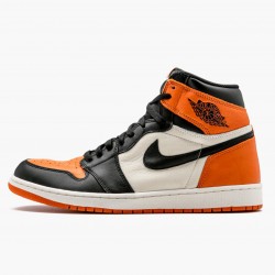 Nike Air Jordan 1 Retro "Shattered Backboard" Sort/Starfish-Sail 555088 005 Herre 