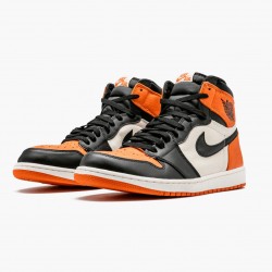 Nike Air Jordan 1 Retro "Shattered Backboard" Sort/Starfish-Sail 555088 005 Herre 