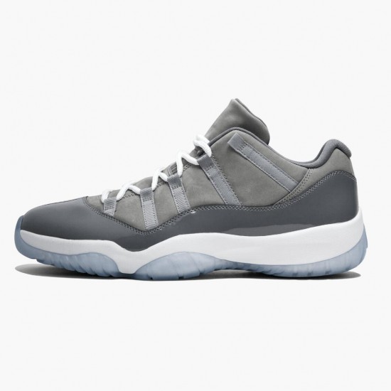 Nike Air Jordan 11 Low Cool Grey Dame/Herre 528895 003 Medium Grå/Hvid-Gunsmoke