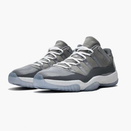 Nike Air Jordan 11 Low Cool Grey Dame/Herre 528895 003 Medium Grå/Hvid-Gunsmoke