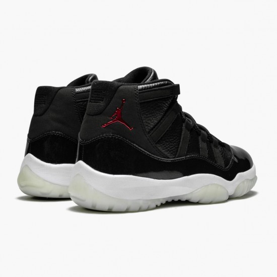 Nike Air Jordan 11 Retro 72-10 Dame/Herre 378037 002 Sort Gym Rød-Hvid-Anthracite