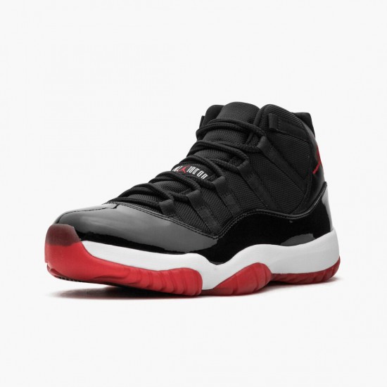 Nike Air Jordan 11 Retro Bred Herre 378037 010 Sort/Varsity Rød-Hvid