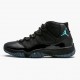 Nike Air Jordan 11 Retro Gamma Blue Herre 378037 006 Sort/Gamma Blå-Varsity Maize