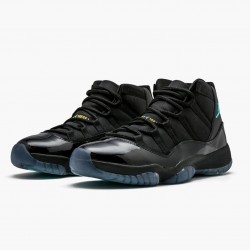 Nike Air Jordan 11 Retro "Gamma Blue" Herre 378037 006 Sort/Gamma Blå-Varsity Maize