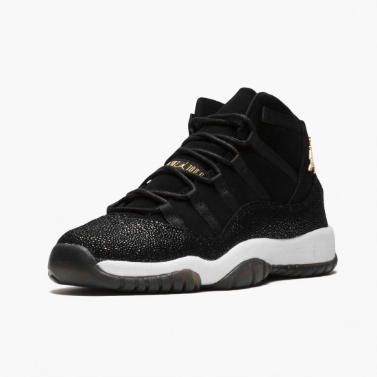 Nike Air Jordan 11 Retro Heiress Sort Stingray Dame/Herre 852625 030 Sort/Metallic Guld-Hvid