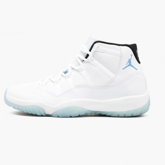 Nike Air Jordan 11 Retro Legend Blue 2014 Herre 378037 117 Hvid/Legend Blå