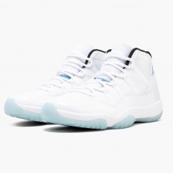 Nike Air Jordan 11 Retro "Legend Blue" 2014 Herre 378037 117 Hvid/Legend Blå