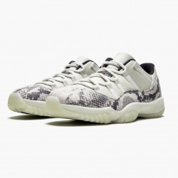 Nike Air Jordan 11 Retro Low "Snake Light Bone" Dame/Herre CD6846 002 Light Bone/Smoke Grå/Hvid-Bl