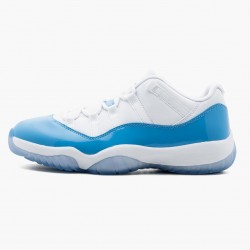 Nike Air Jordan 11 Retro Low "University Blue" Dame/Herre 528895 106 Hvid/University Blå