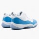 Nike Air Jordan 11 Retro Low University Blue Dame/Herre 528895 106 Hvid/University Blå