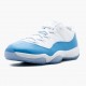 Nike Air Jordan 11 Retro Low University Blue Dame/Herre 528895 106 Hvid/University Blå