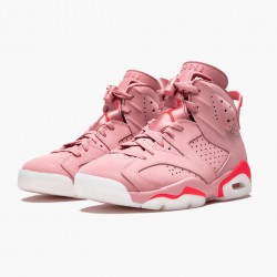 Nike Air Jordan 6 Retro "Aleali May" Dame CI0550 600 Rust Lyserød/Bright Crimson Sort