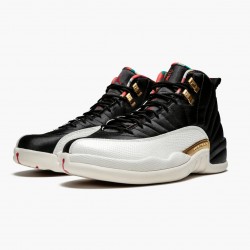 Nike Air Jordan 12 Retro 2019 CNY "Chinese New Year" Sort/True Rød-Sail Noir CI2977 006