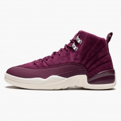 Nike Air Jordan 12 Retro "Bordeaux" Herre 130690 617 Bordeaux/Sail-Metallic Silver