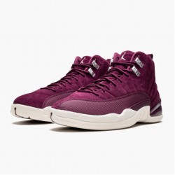 Nike Air Jordan 12 Retro "Bordeaux" Herre 130690 617 Bordeaux/Sail-Metallic Silver