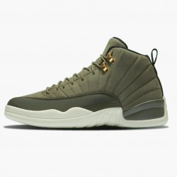 Nike Air Jordan 12 Retro "Chris Paul Class of 2003" Herre 130690 301 Oliven Canvas/Sail/Sort-Metall